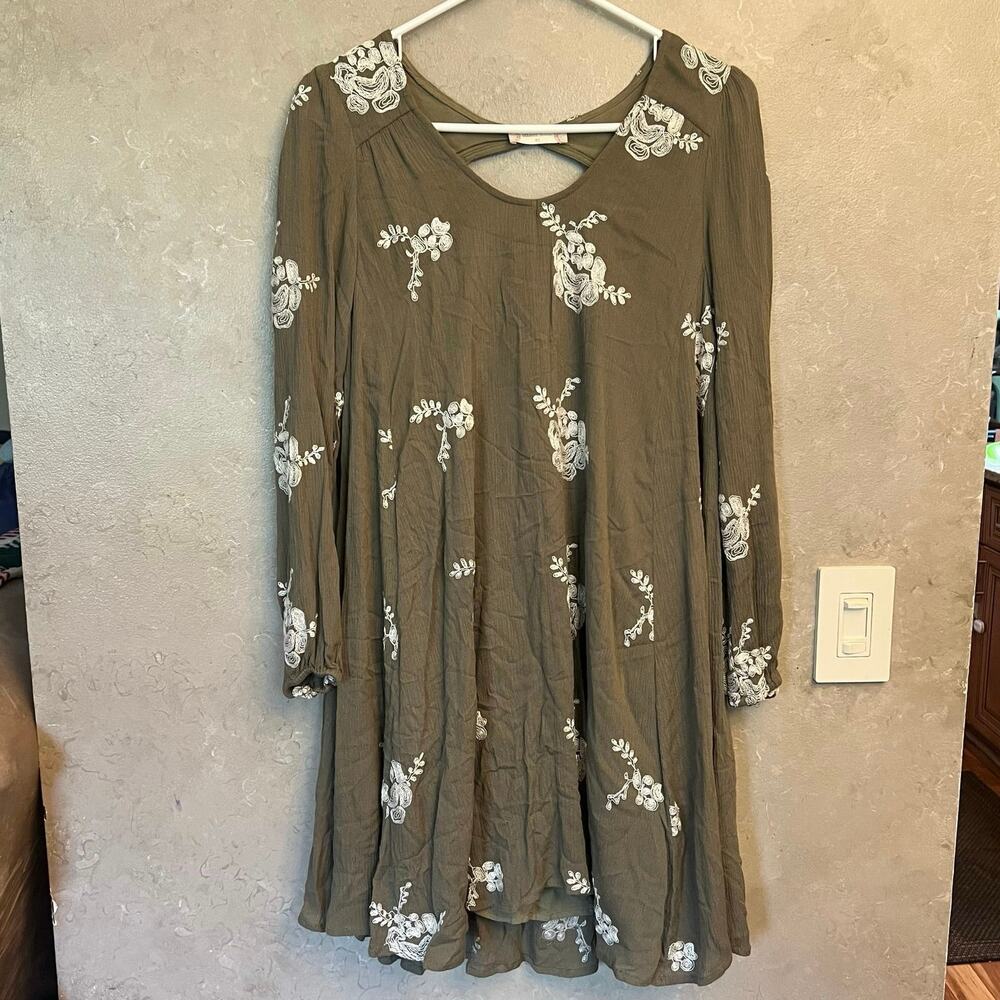 Altar'd State Boho Floral Embroidered Dress XS - Picture 2 of 15